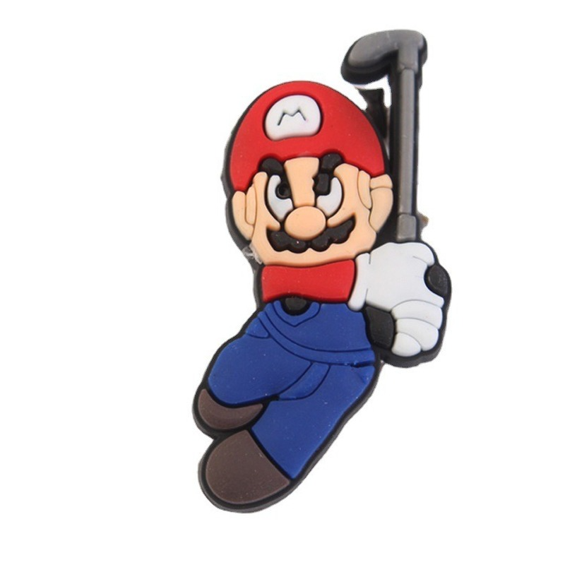 1 Buah Aksesoris Super Mario Game Panas Pesona Buaya 22 Gaya Pesona Sepatu PVC untuk DIY Dekorasi Lucu Cocok Sandal Uniseks Hadiah Anak-anak