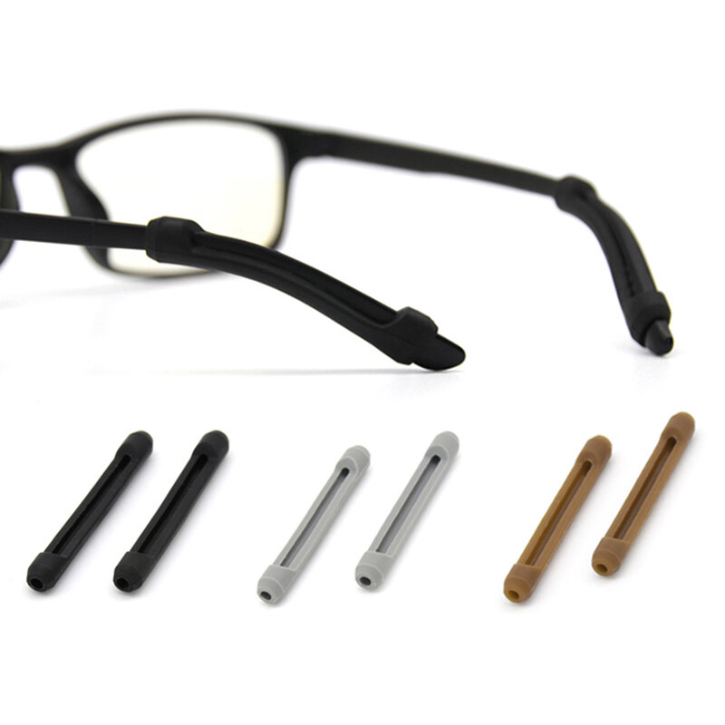 Orelha gancho antiderrapante 5 pares, óculos acessórios óculos de silicone aperto do olho suporte da ponta do templo óculos aperto