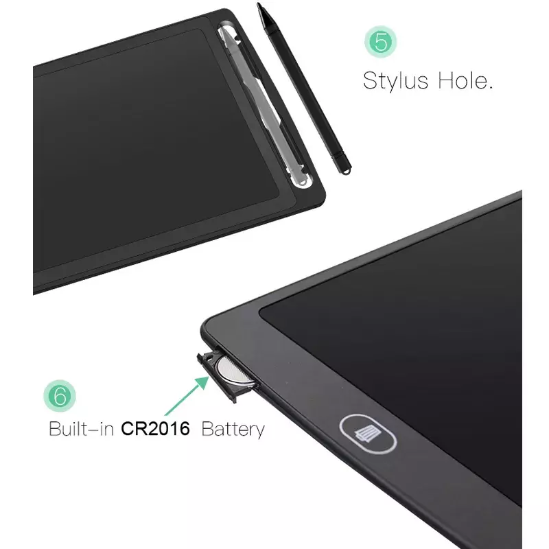LCD 8.5 Inci Tablet Menulis Elektronik Papan Menulis Doodle Digital Warna-warni Bantalan Tulisan Tangan Gambar Grafis Anak Hadiah Ulang Tahun