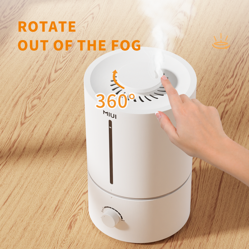 MIUI 4,5 L Luftbefeuchter für Große Zimmer Kühlen Nebel Ultraschall-luftbefeuchter Stille Luft Befeuchtung für Home & Office 20 ~ 30 ㎡ weiß