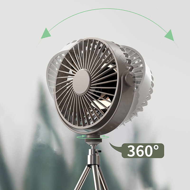 Настольный мини-вентилятор с дистанционным управлением, поворот на 360 °, 3 скорости