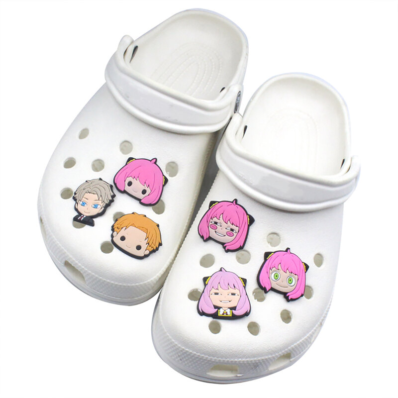 Dijes para zapatos de dibujos animados de Anime japonés, decoración de hebilla, accesorios de Croc JIBZ DIY para zapatos de jardín, sandalias, regalo de fiesta para niños, 1 piezas