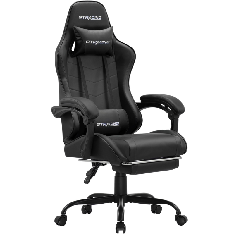 GTWD-200 Gaming Chair with Footrest, Adjustable Height, and Reclining, Computer Chair Home Office Chair Lift Swivel Chair