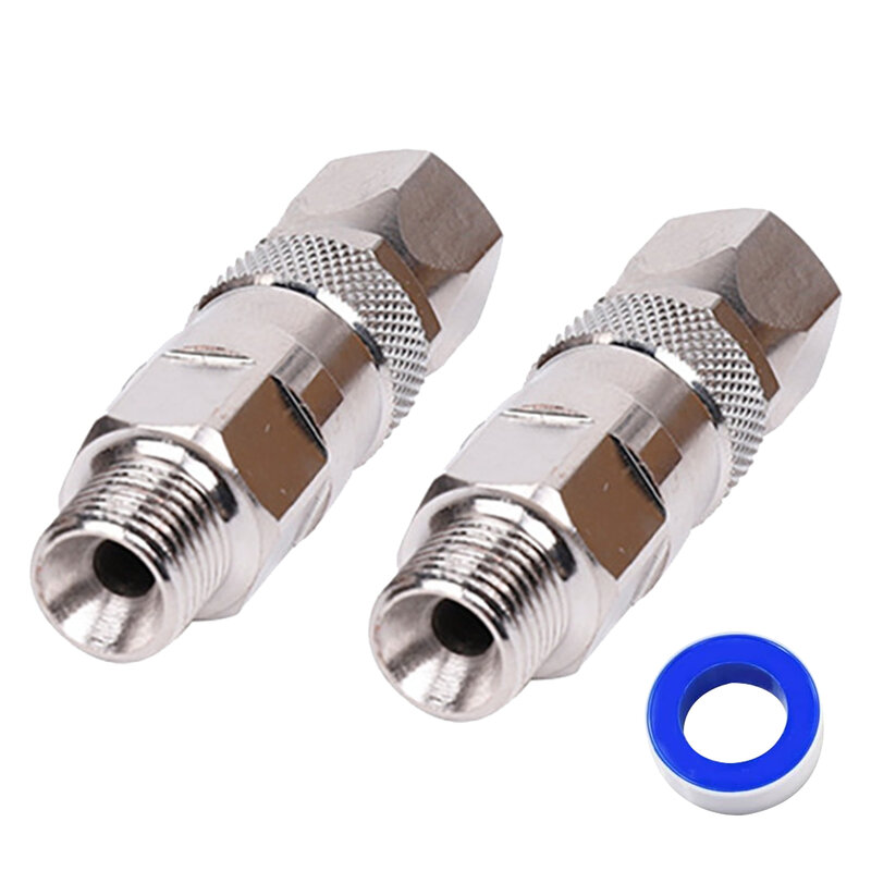 2pcs Spray Accessories Pneumatic Parts Lightweight Swivel Joint Hose Stainless Steel Airless Tools Household High Pressure