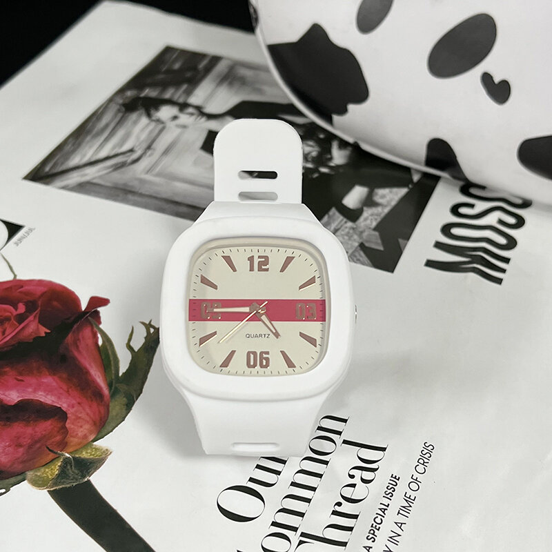 Reloj de mujer Casual Simple nicho cuadrado de alto valor reloj de pulsera Digital para mujer