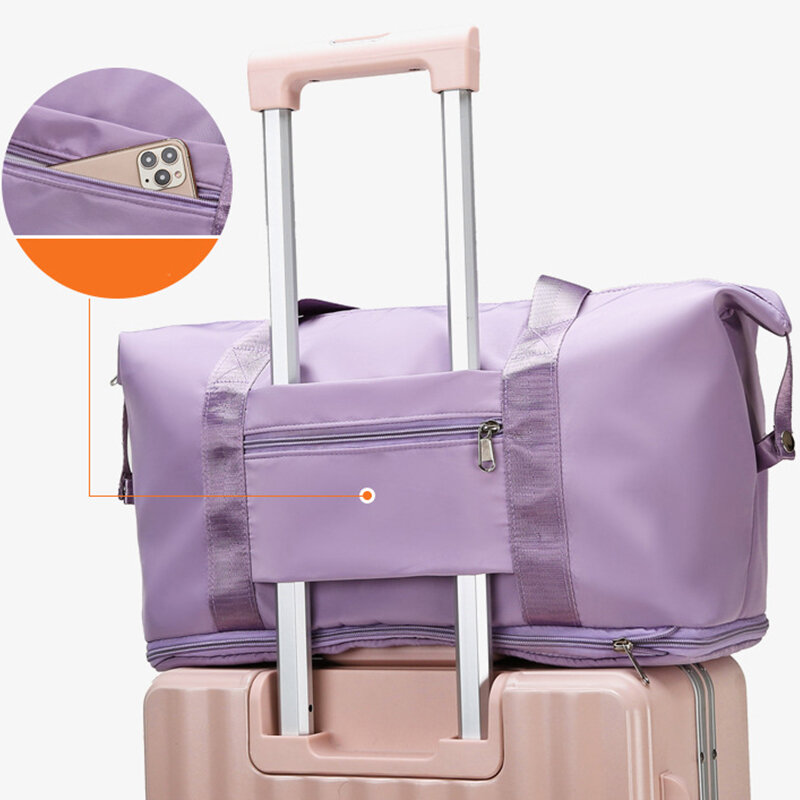 Bolsas de viaje plegables de gran capacidad para mujer, bolso de mano impermeable, bolsas de viaje multifuncionales, bolsas de Yoga de viaje, nuevo, 2023