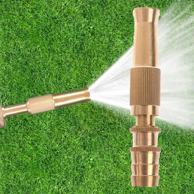 Ugello a spruzzo multifunzione pistola ad acqua ottone Spray ad alta pressione connettore rapido tubo domestico irrigatore da giardino a pressione regolabile