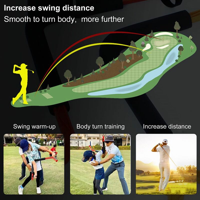 Poprawa prędkości praktyka dla początkujących dzieci kontrola nadgarstka korektor postawy Golf Swing pomoc szkoleniowa trener ruchu Spinner