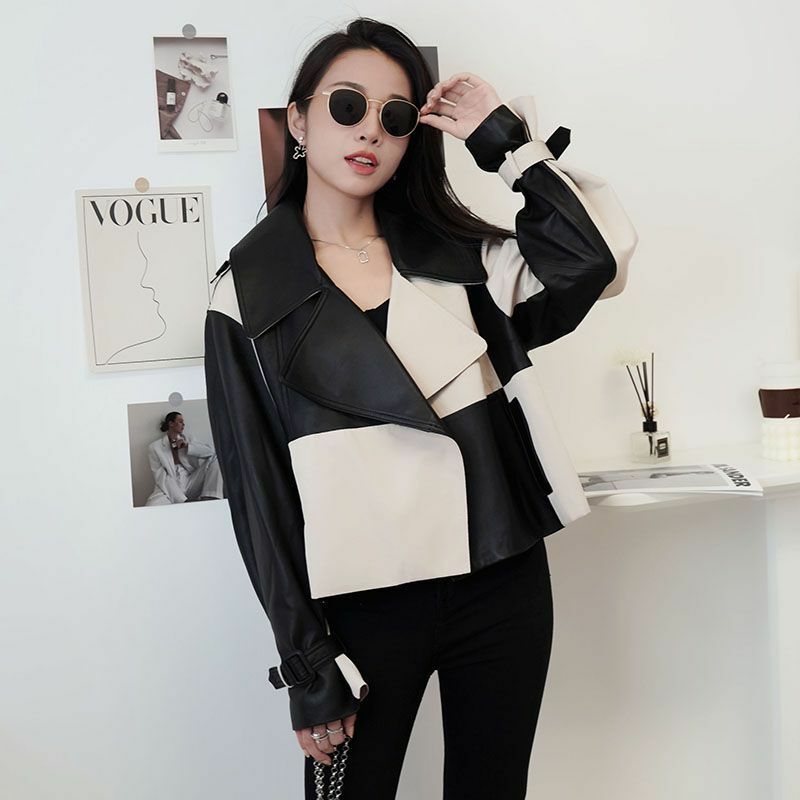 2022 Autumn Luxury New Suit Leather Jacket High-end Short Casual Jackets