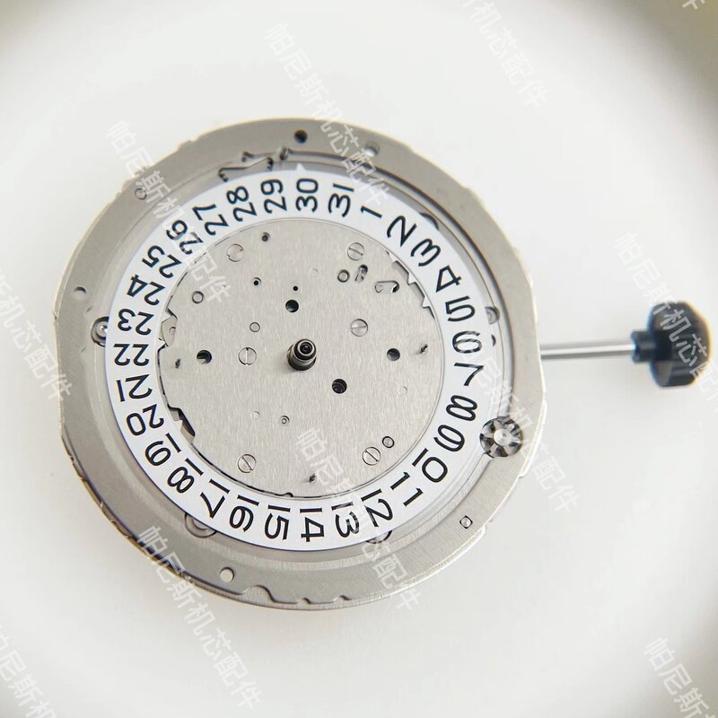 Reloj de mano japonés MIYOTA 9100, reloj de mano con movimiento mecánico automático 3.6.9.12, reemplazo de piezas de Movt, 26 joyas con rueda de fecha blanca