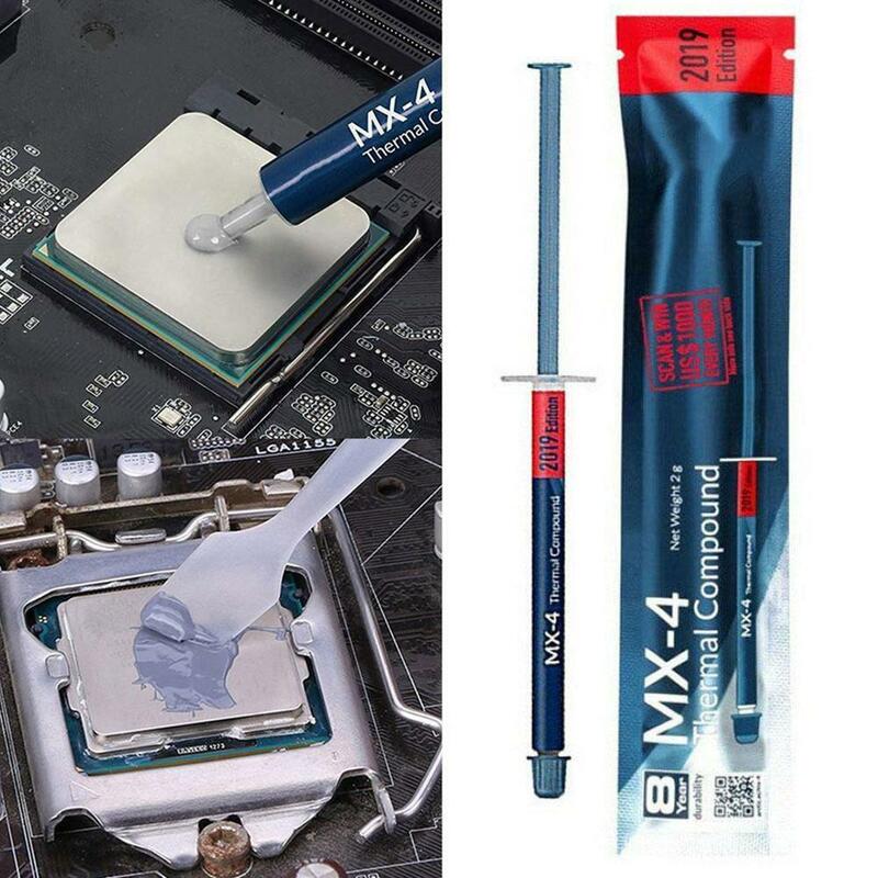 2019 4g MX-4 2g grasso conduttivo composto termico MX 4 pasta di Silicone processore dissipatore di calore CPU GPU Cooler ventola di raffreddamento gesso