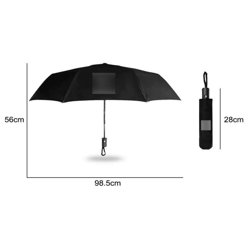 Parapluie de plage à trois plis, Double couche, coupe-vent automatique, pour Tesla Model 3 X S Y