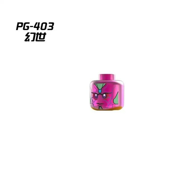 PG401 خارقة التجمع اللبنات Pg402 الكهربائي الرجل الحديدي مكافحة Pg403 بنة شخصية صغيرة لعبة تعليمية
