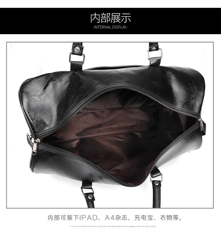 YILIAN A-출장용 여행 가방, 대형 가죽 핸드백, 한쪽 어깨에 걸쳐 대각선 가방