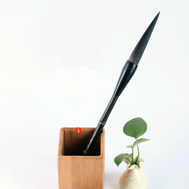 Кисть Китайская традиционная для каллиграфии, ручка с рисунком медведя, в форме хоппера, ручка для рисования, товары для рукоделия