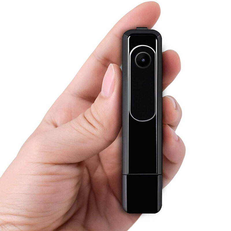 Minicámara DV de mano con Clip trasero, dispositivo de vigilancia con batería portátil, cámara web de 1080P