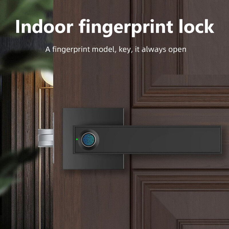 F180 Fingerprint Elektronische Türschloss Semiconductor Smart Lock Hause Büro w/Schlüssel