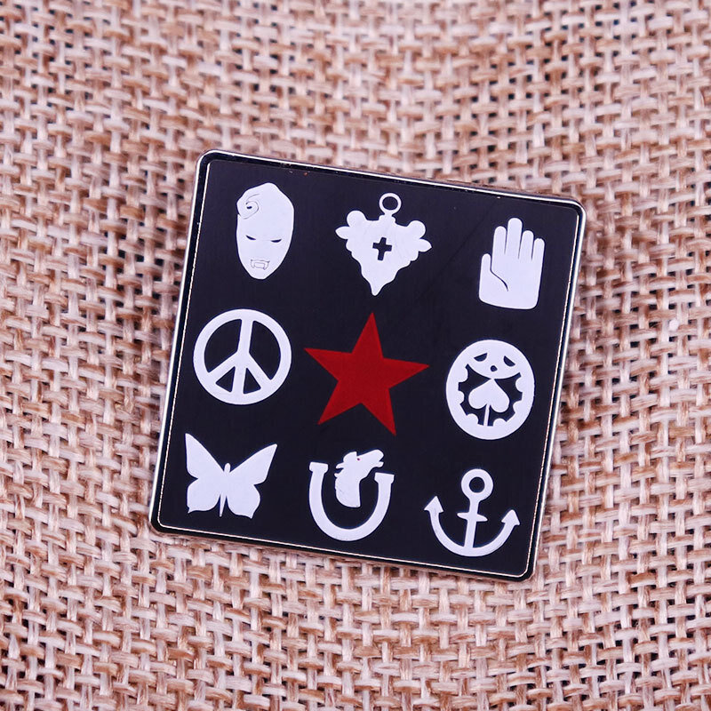 Эмалированные значки A1587 Jojos с лацканами, коллекционные металлические значки в стиле аниме, рюкзак, воротник, украшение для мужчин и женщин, ...