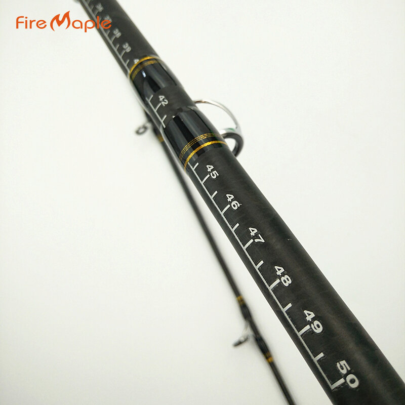 Fire Maple 2.18m carbon fishing rod long handle light spinning rod with 50cm ruler H power fast action lure 15-30g casting rod
