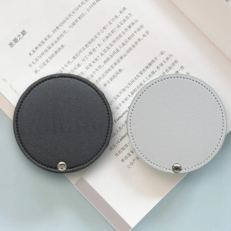 1PC Portable Mini Stainless Steel Makeup Pocket Mirror Round Shape Cosmetic Folding Pocket Compact Mirrors