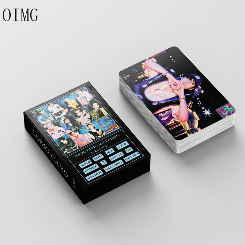 54ชิ้น/เซ็ต The Boyz โปสการ์ด Lomo Card Kpop อัลบั้มภาพพิมพ์การ์ดคุณภาพสูง HD Photocard สำหรับ Kpop แฟนคอลเลกชันของขวั...
