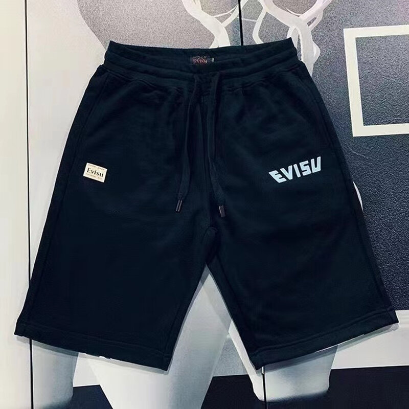 Trendy Shorts Sports Pants Casual Shorts M Print Pattern Unisex Shorts Japanese Style Hip Hop Style Beach Pants