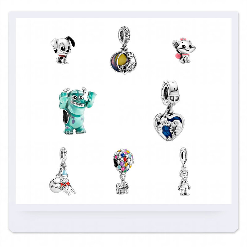 Charms Pandora Fit 925 Originales Fit Jewelry Bracelet Beads Sterling Silver Disney Winnie Aladdin Lamp Series Free Shipping Gif