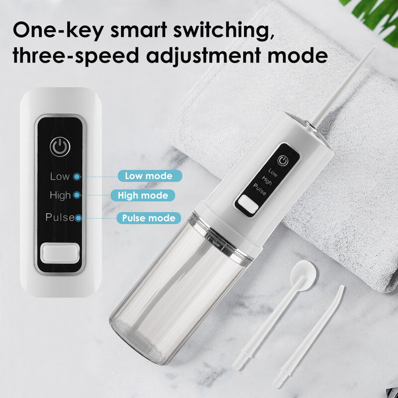 Limpiador de dientes eléctrico para el hogar, dispositivo de limpieza dental portátil de 3 velocidades, con capacidad de 230ML, nuevo
