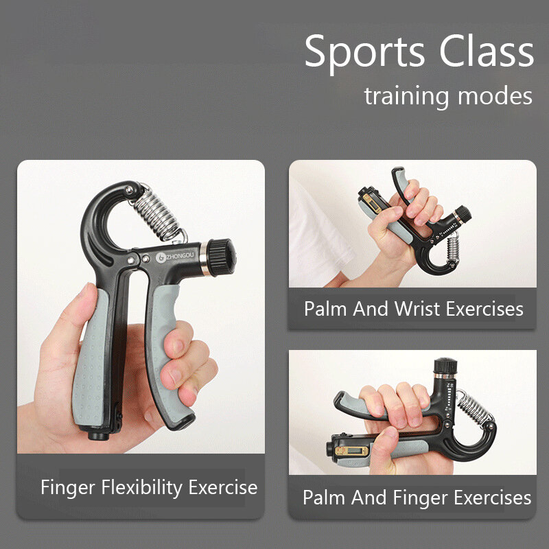 Apertos de mão fortalecedor homens e mulheres braço primavera dedo massageador expansor exercício da mão ginásio treinamento fitness pinça de pulso