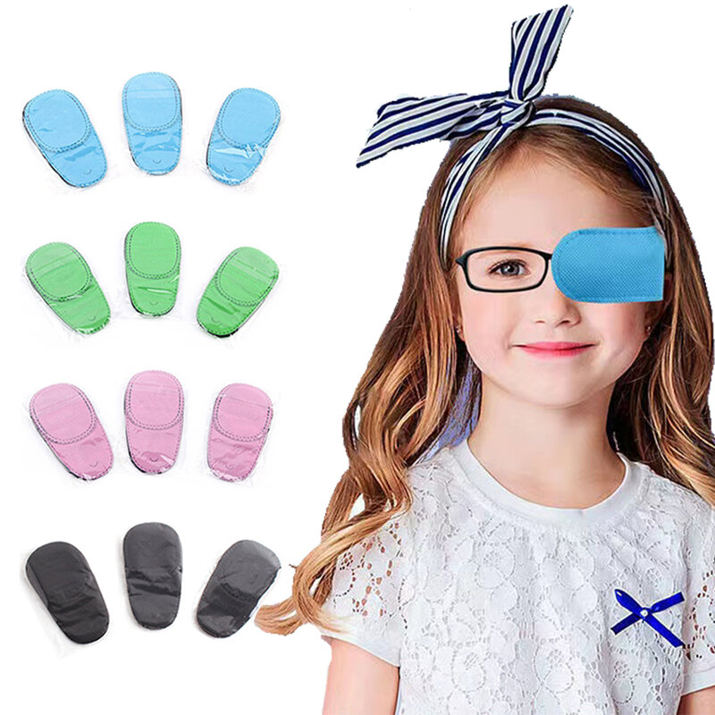 1 Pcs Children Amblyopia Eye Patches For Treating Strabismus Glasses Therapy Kids Corrective Vision Glasses Case Reusable