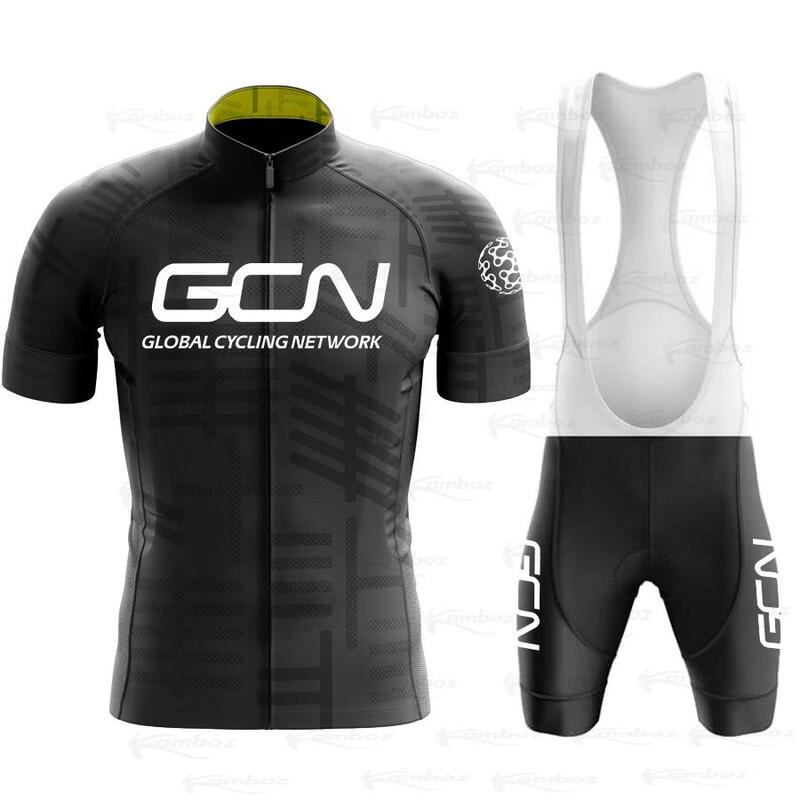 2022 gcn conjunto camisa de ciclismo bib mtb uniforme roupas bicicleta verão roupas maillot terno dos homens manga curta moletom