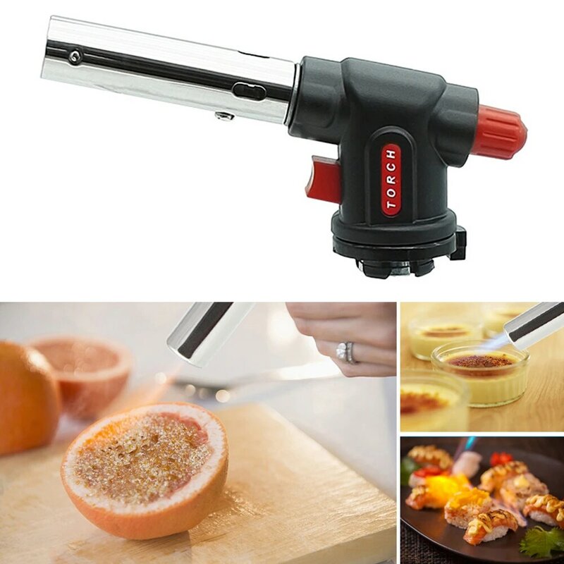 Kitchen Baking Welding Torch Outdoor Camping BBQ Flame Tool Accessory Picnic Electronic Ignition Welding Torch Nozzle