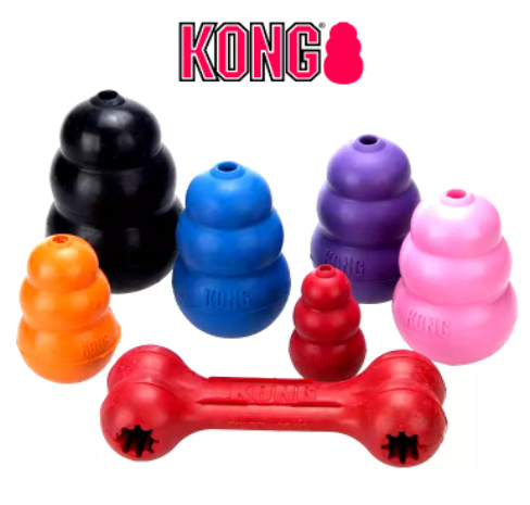 KONG All series And All Size  For Puppy Wobbler Dog Cat Toy Of Flyer Tires Durable Natural Rubber Fun to Chew Chase and Fetch