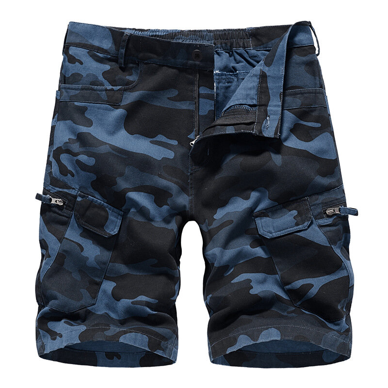 2022 Camo Casual Cotton Fashion Shorts Men Summer Tactical Army Pants Outdoor Sports Hiking Short Pants Multi-Pocket Resistant