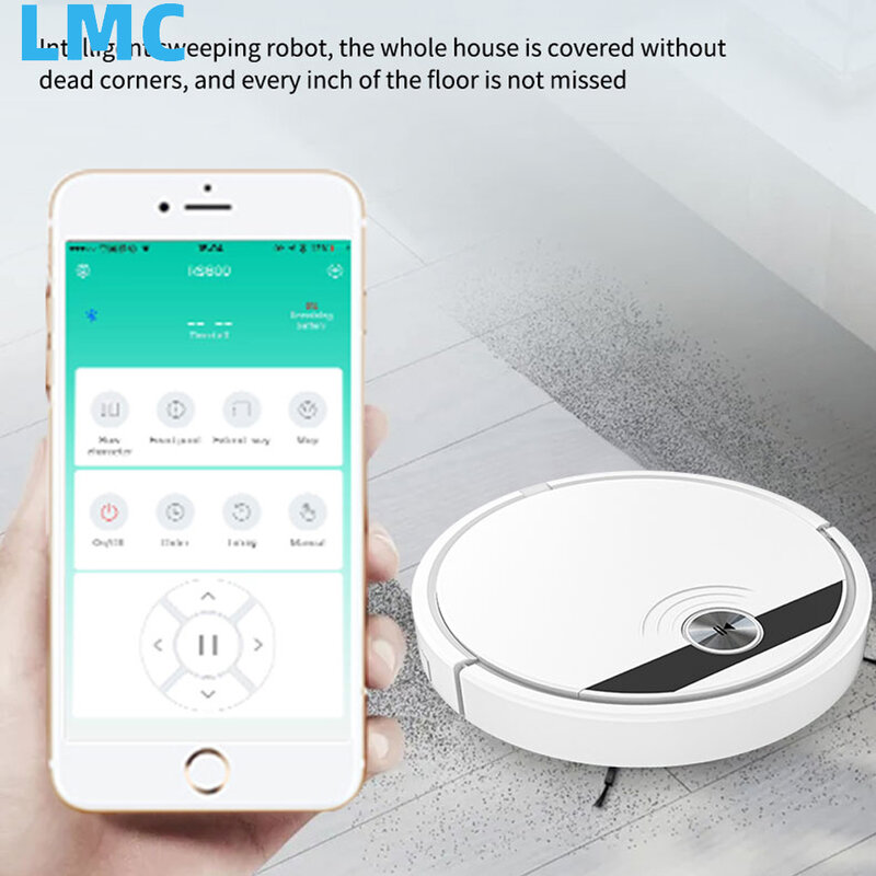LMC Robot Vacuum Cleaner For carpet Smart Cellphones APP Control Sweep And Wet Mopping Floor & Carpet Vacuum Cleaner Home Tools