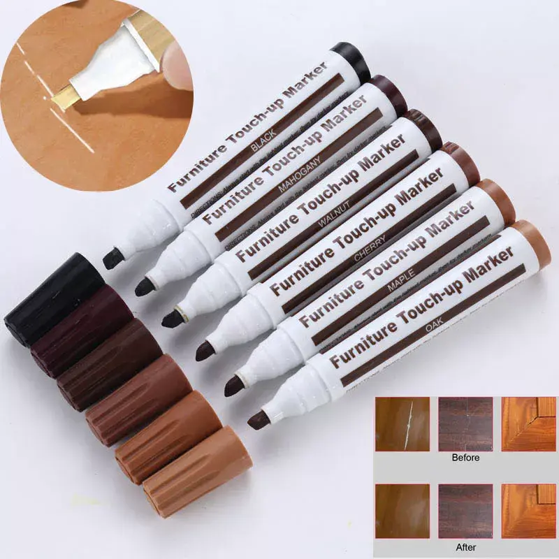 Furniture Repair Pen Markers Scratch Filler Paint Remover For Wooden Cabinet Floor Writing Pens Tables Chairs Pen Markers