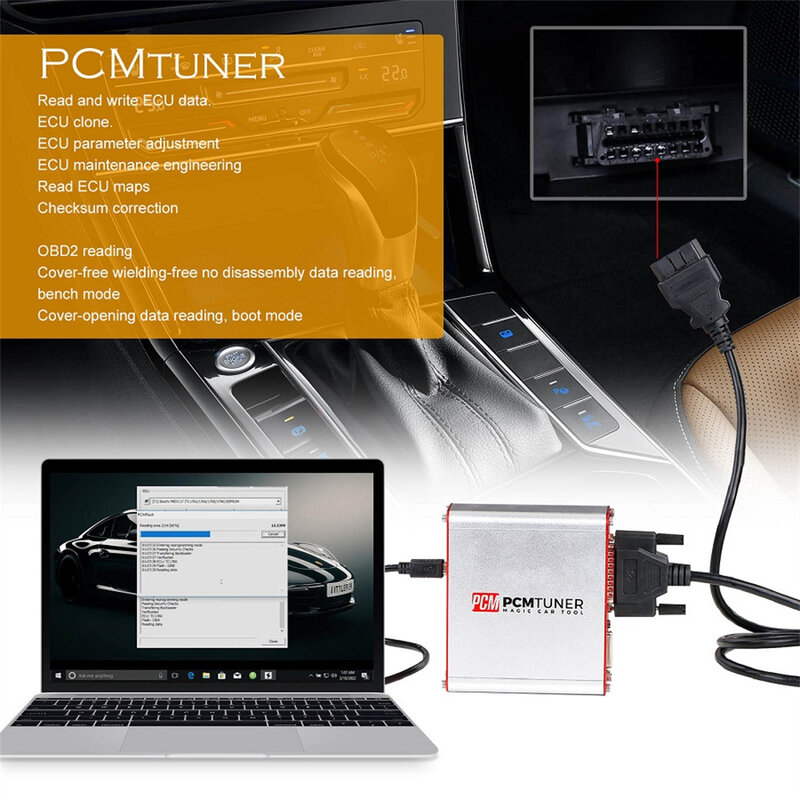 V1.27 PCMTUNER ماستر نسخة ECU مبرمج مع 67 وحدات قراءة الكتابة ECU عبر OBD/مقاعد البدلاء/التمهيد وسائط 2 سنوات ترقية مجانية