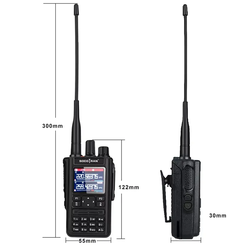 Modulação automática da frequência da frequência da aviação do bluetooth do rádio handheld exterior de walkie talkie da faixa completa uv