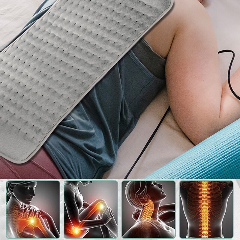 76x40cm 220V USB Electric Heating Pad Feet Warmer Heat Mat for Period Cramps Lower Back Pain Relief Heat Therapy Winter Warmer