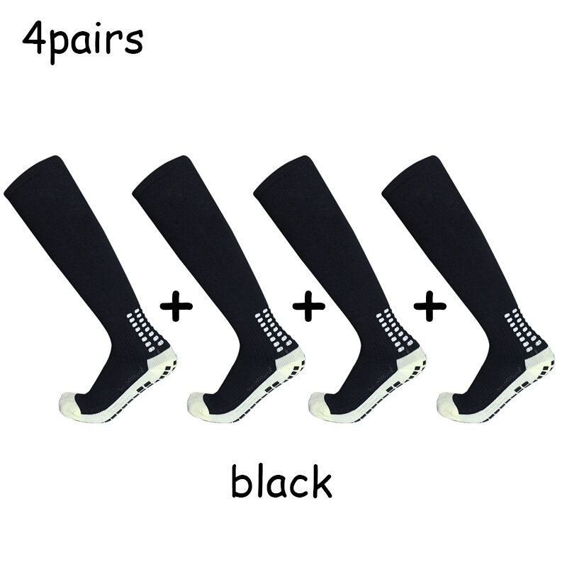 Long Football Socks Non-slip Silicone Sole Compression and Breathable Professional Grip Soccer Socks