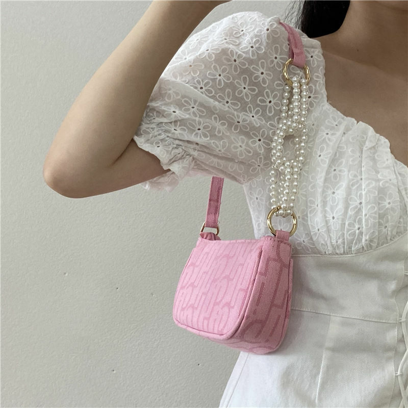 MBTI 2022 nowy Denim Bolso Mujer moda zroszony rama do torebki kobiet list druku Sac głównej Femme codzienna elegancka damska torba na ramię