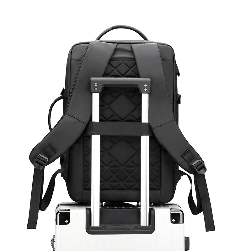 YILIAN-mochila impermeable para hombre, bolsa de ordenador de 17 pulgadas, gran capacidad para viajes de negocios, nicho pequeño, puede ampliar