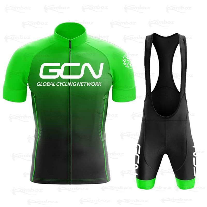 New 2022 GCN Cycling Jersey set Summer quick dry Cycling Clothing MTB Maillot Ropa Ciclismo Men Anti UV Road Bike Racing Suit