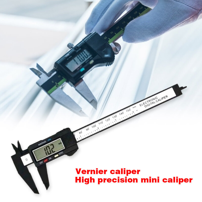 Multi-functional Vernier Caliper Classic Texture Electronic Plastic Gauge Micrometer Practical Depth Measuring Tools