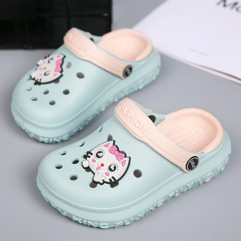 New 2022 Cute Clogs for Children Cartoon Sandals for Boy Girls kids Slipper Breathable