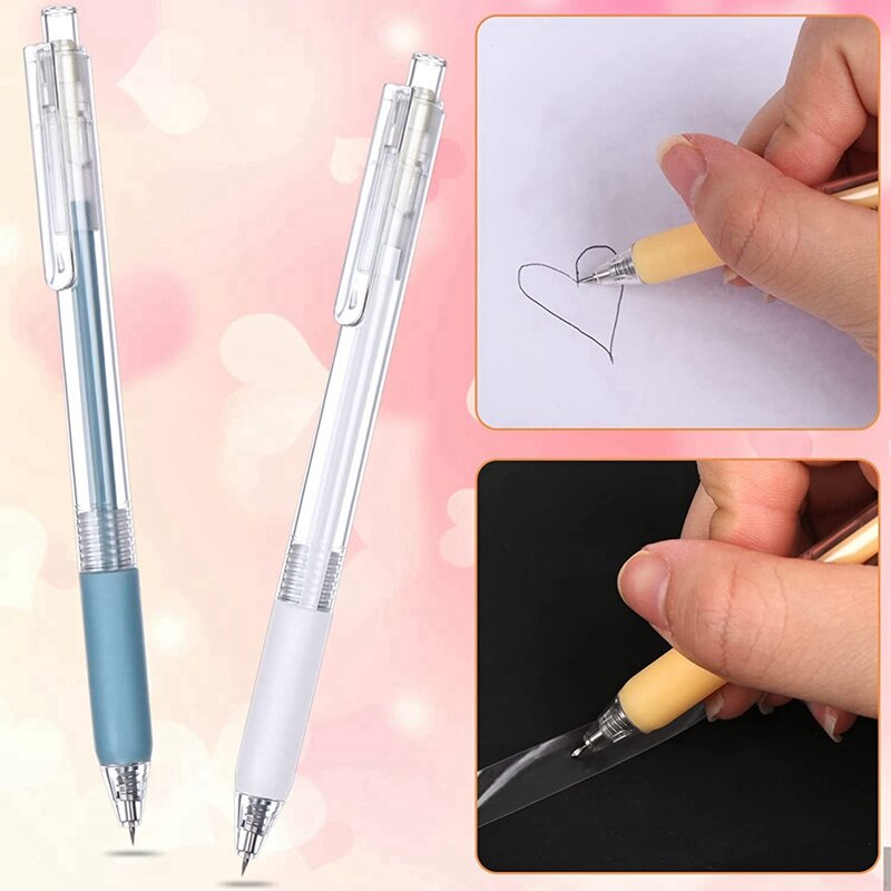 Papier Pen Cutter Craft Snijgereedschap, Push-Type Pen Art Papier Snijden Carving Tools Voor Illustratie, diy Art Papier Tekening