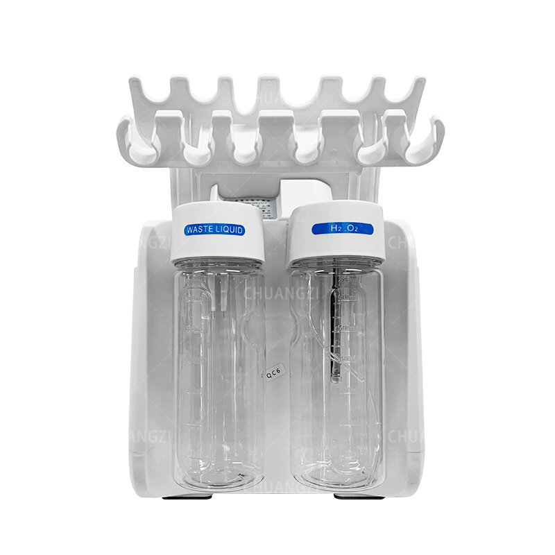 Nieuwe 6 In 1 Kleine Bubbel Hydro Zuurstof Gezichtsmachine Huidreiniging Rf Lifting Spray Mee-Emade Verwijderen Huidverjonging Anti-Aging