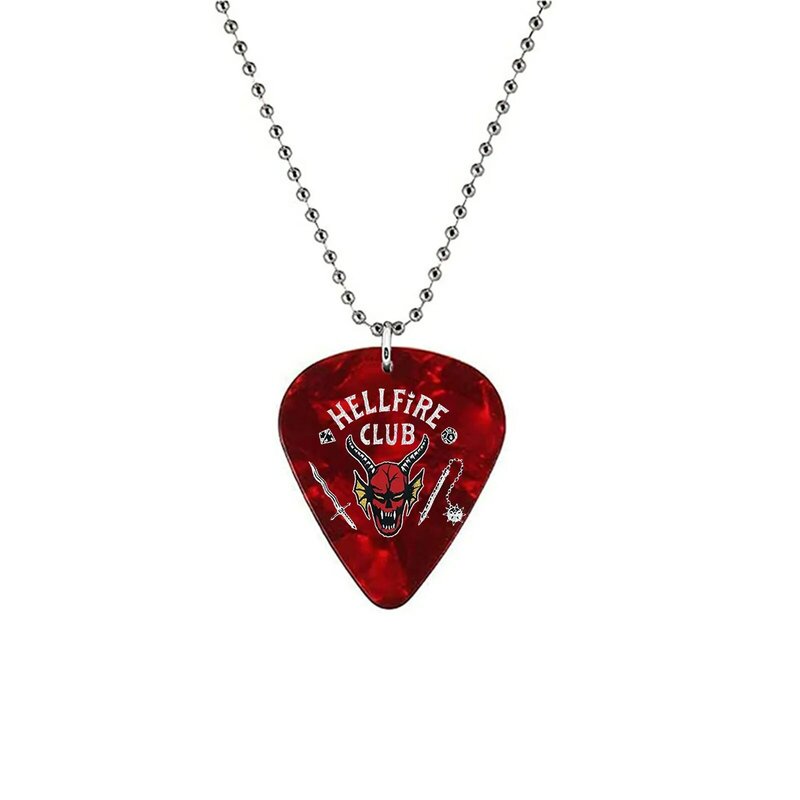 Stranger Things Pick Pendant Eddie Munson Chain Jewelry Accessories Necklace Party Diy Hellfire Club Fan Gift Hallloween Cosplay