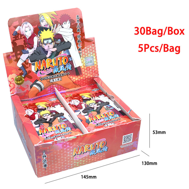 Chapter of Soldiers Box Uzumaki Naruto Uchiha Sasuke Itachi Anime Hero Duel Game Collection Kid Card Original Kayou Naruto Cards