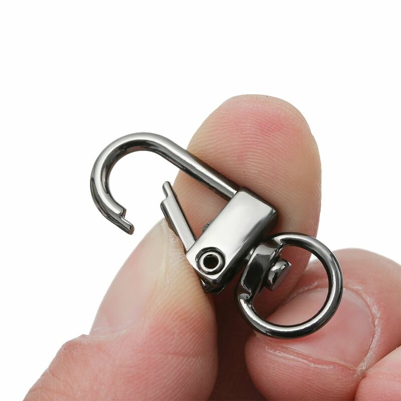 โลหะสายคล้องกระเป๋าหัวเข็มขัดกุ้งก้ามกราม Clasp Collar Carabiner Snap Hook DIY พวงกุญแจแหวนแยกกระเป๋าอุปกรณ์เสร...
